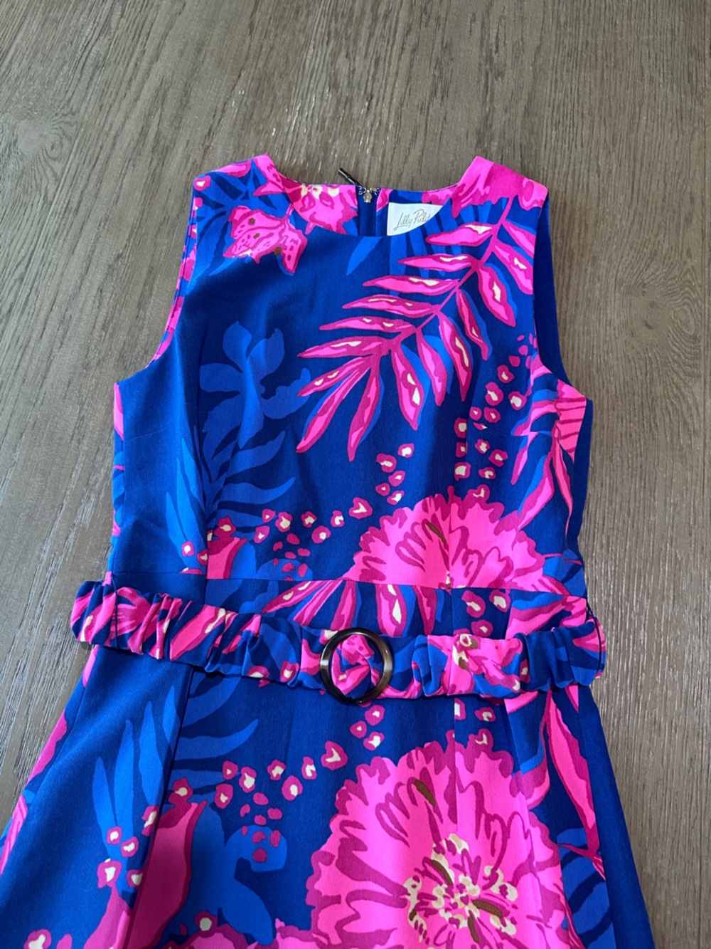 Lilly Pulitzer Floral Maxi Dress Belted Size 10 - Picture 6 of 13